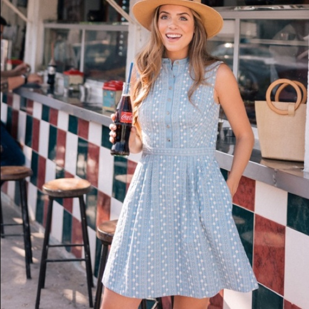 COPY - Gal Meets Glam Collection Chambray Dress- …